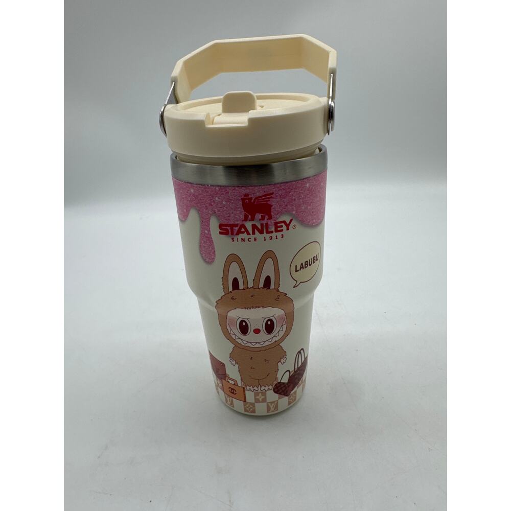 Stanley 20oz‎ Cute Bunny Tumbler with custom art. READ